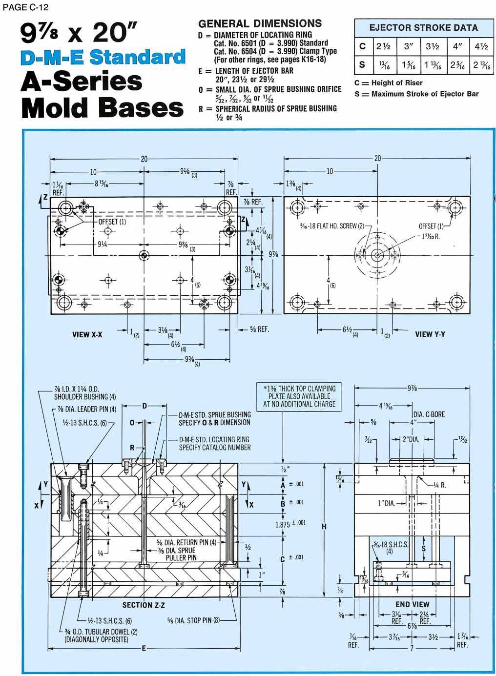 DME A series mold base 1020A